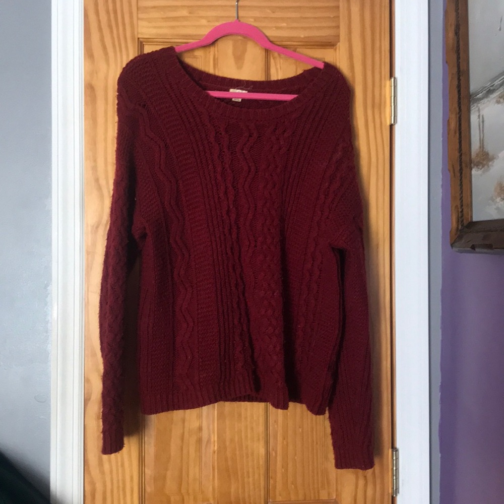 Garage cable knit sweater